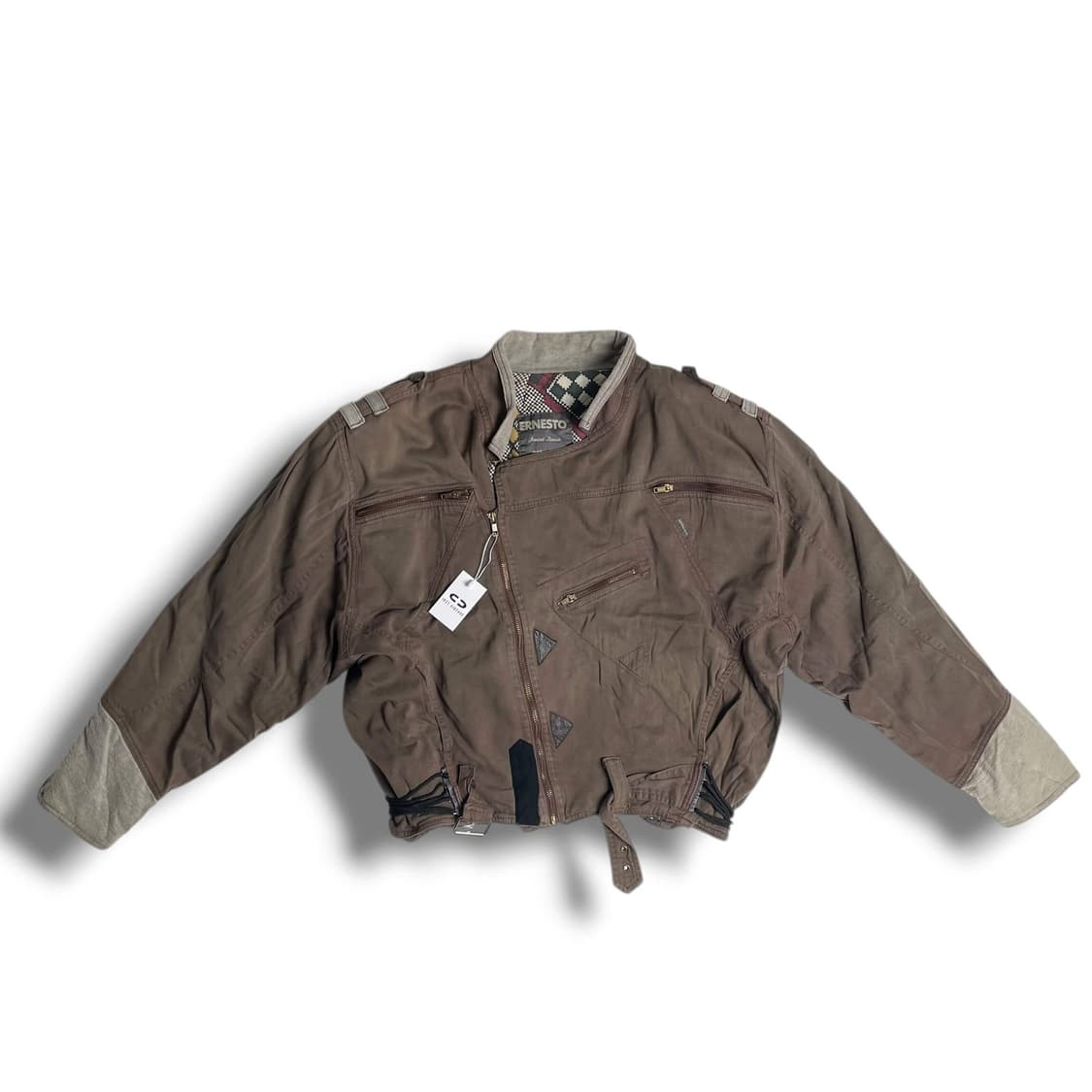 Ernesto 파워숄더 코튼 봄버 (italy)   상품이미지1