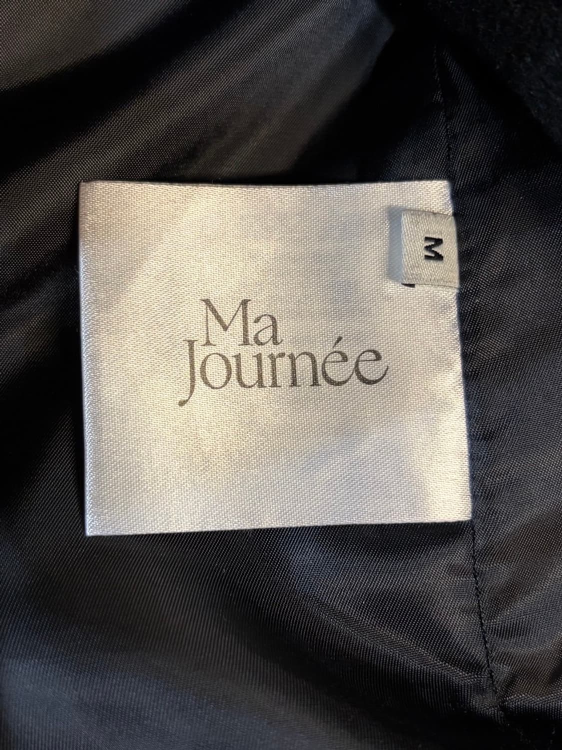 (M) 마조네 MA JOURNEE 캐시미어 혼방 롱코트 블랙 14.9  상품이미지7