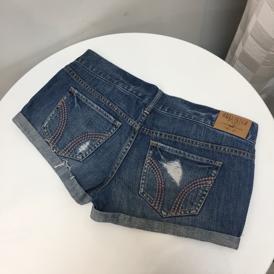 Hollister 홀리스터 갸루 로우 데미지 롤업 핫팬츠 상품이미지3