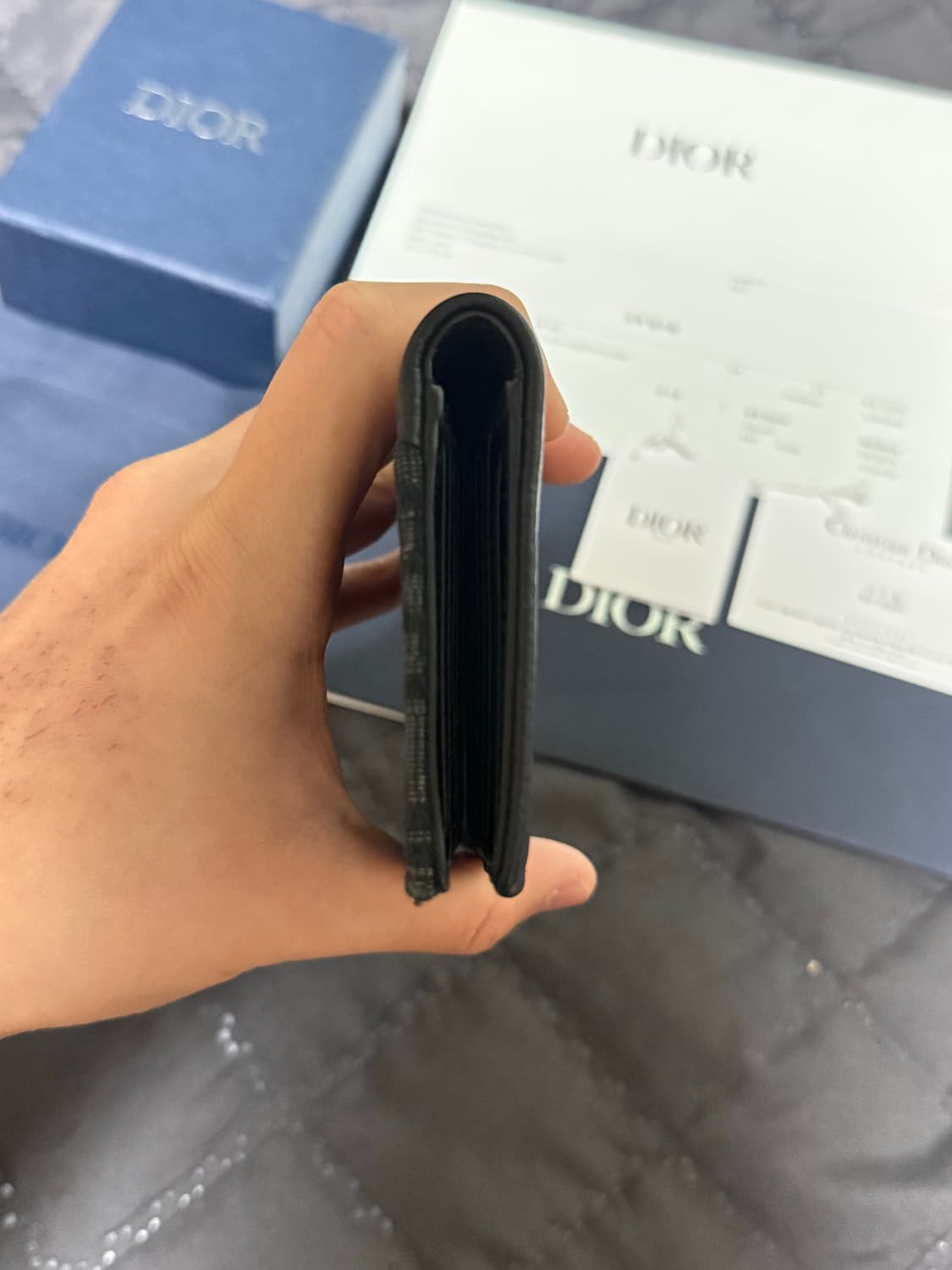 디올 25SS 오블리크 자카드 새들 오거나이저 블랙  상품이미지4