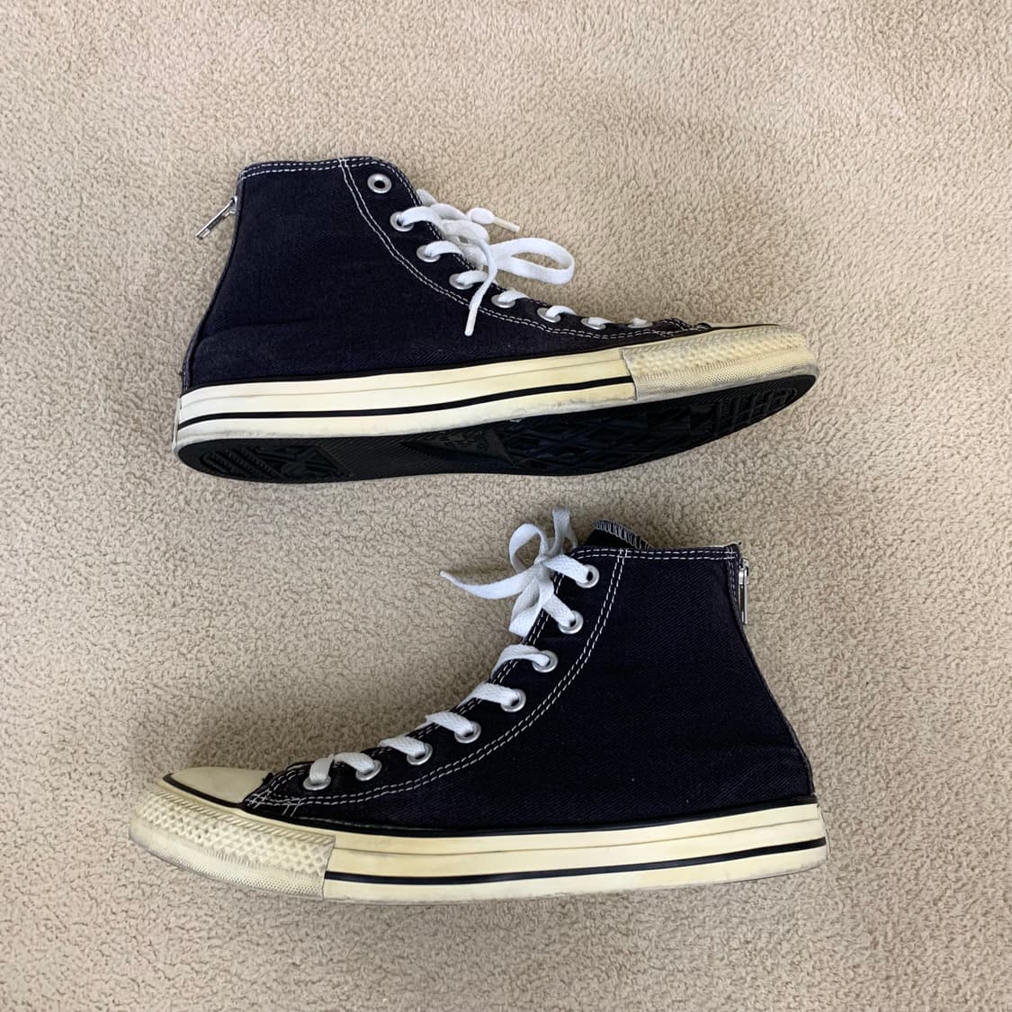 컨버스 올스타 하이 백지퍼(270/블랙) 스니커즈 캔버스화 남자운동화 상품이미지3