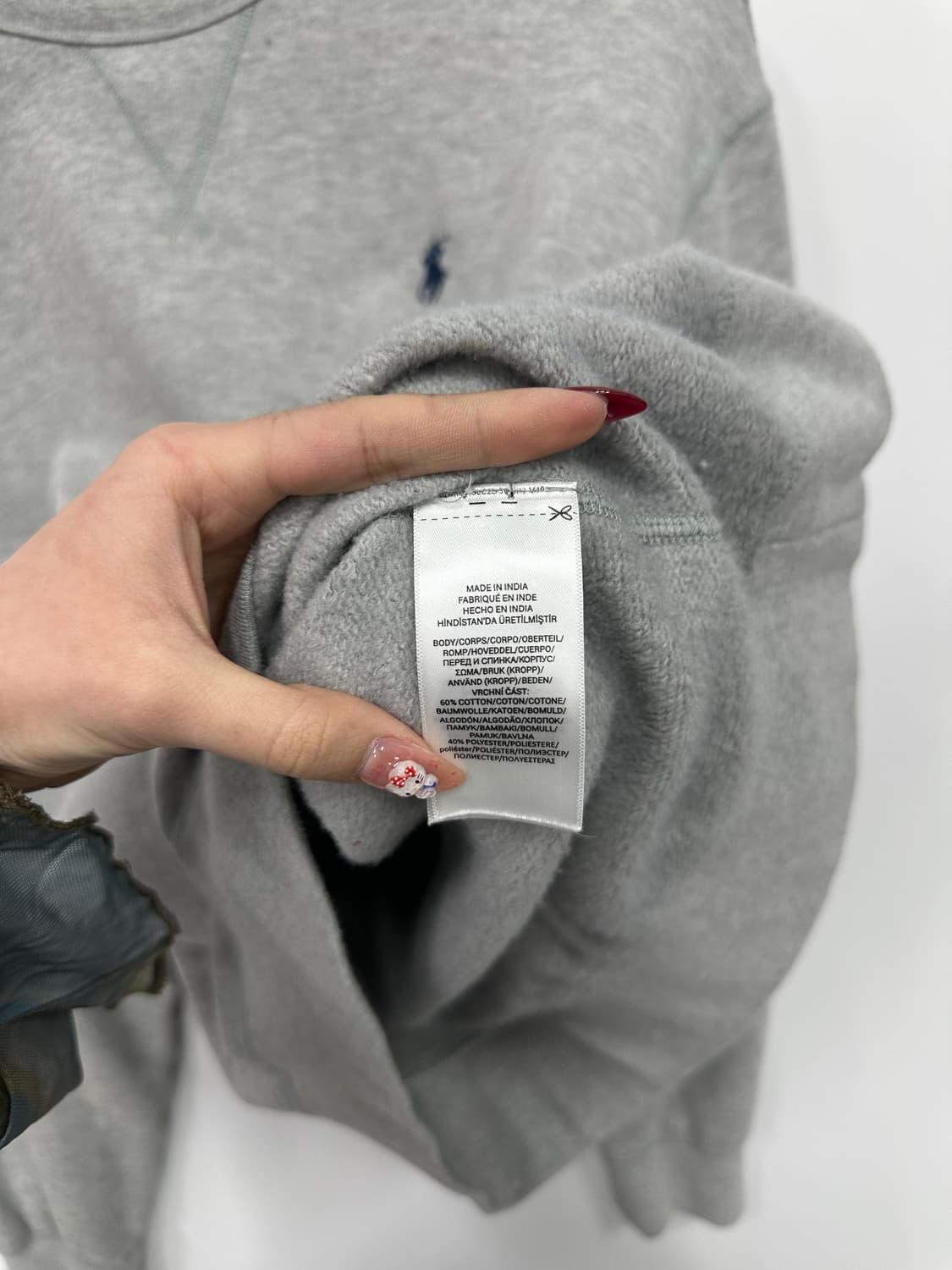 폴로 그레이 맨투맨  상품이미지4