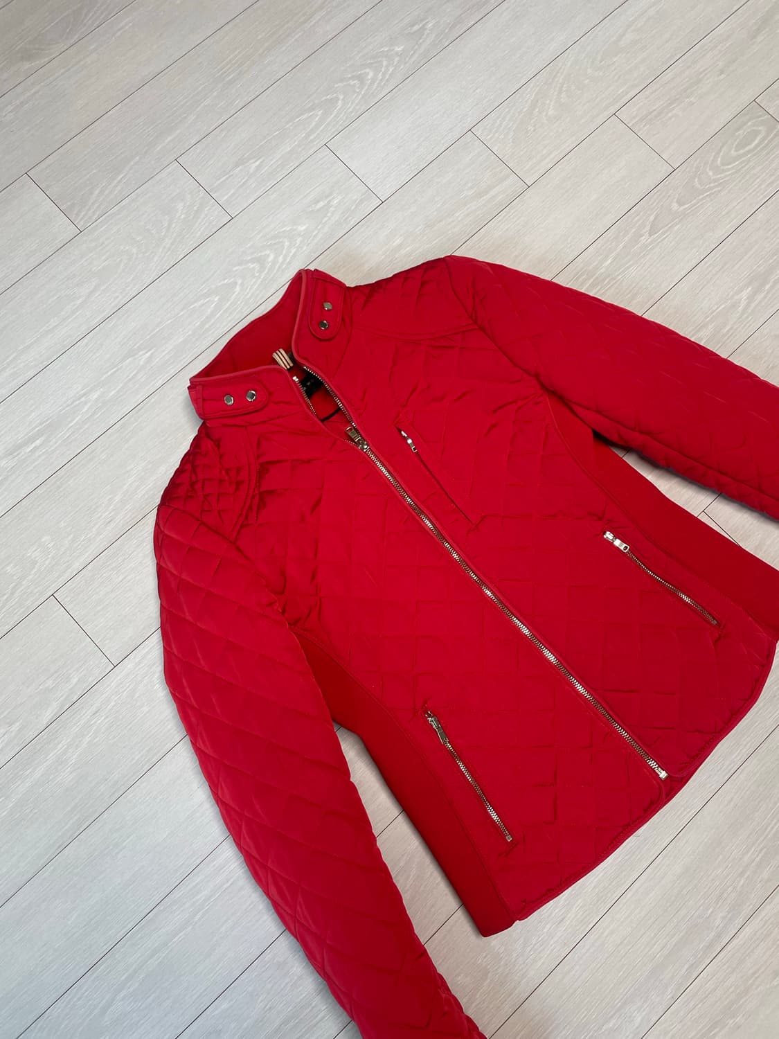 ZARA 퀼팅 자켓 (레드) 상품이미지2