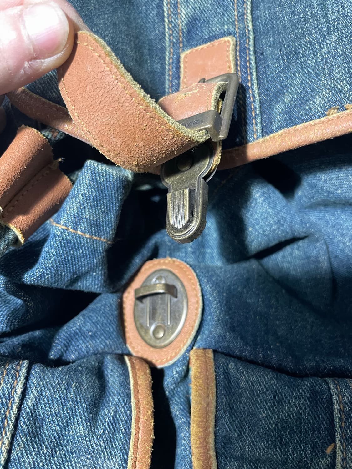 JPN vtg 데님 백팩 상품이미지4