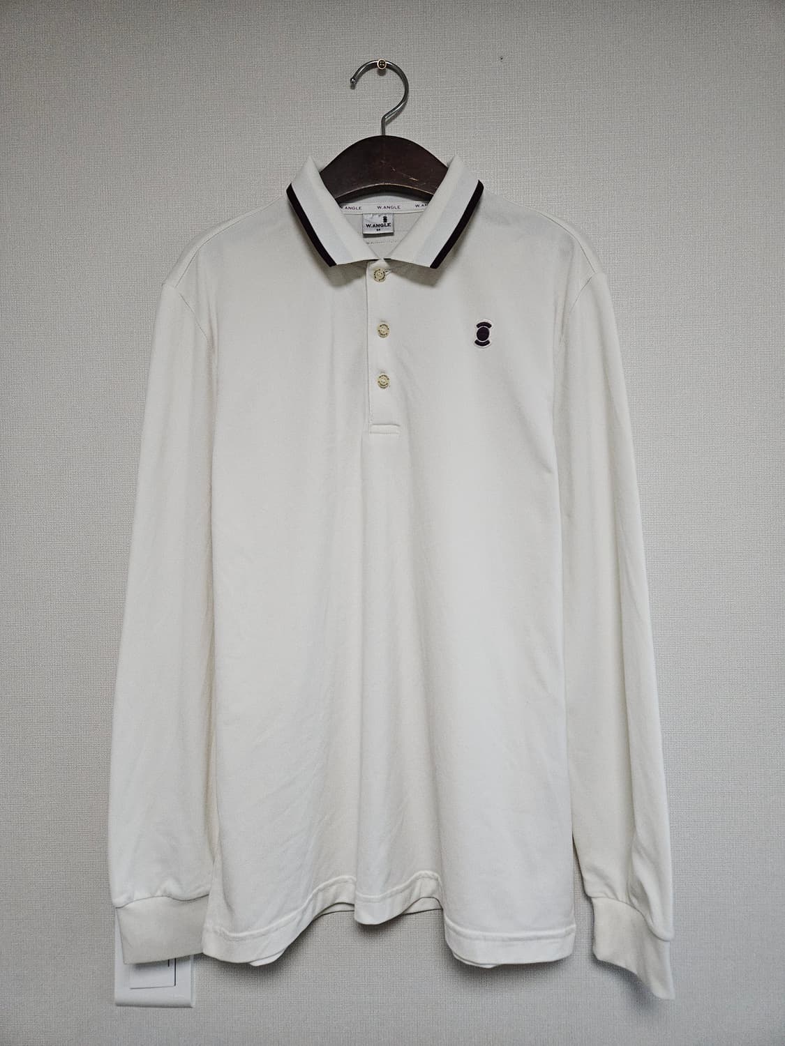 와이드앵글 긴팔 폴로티 아이보리 (95/M) 상품이미지1