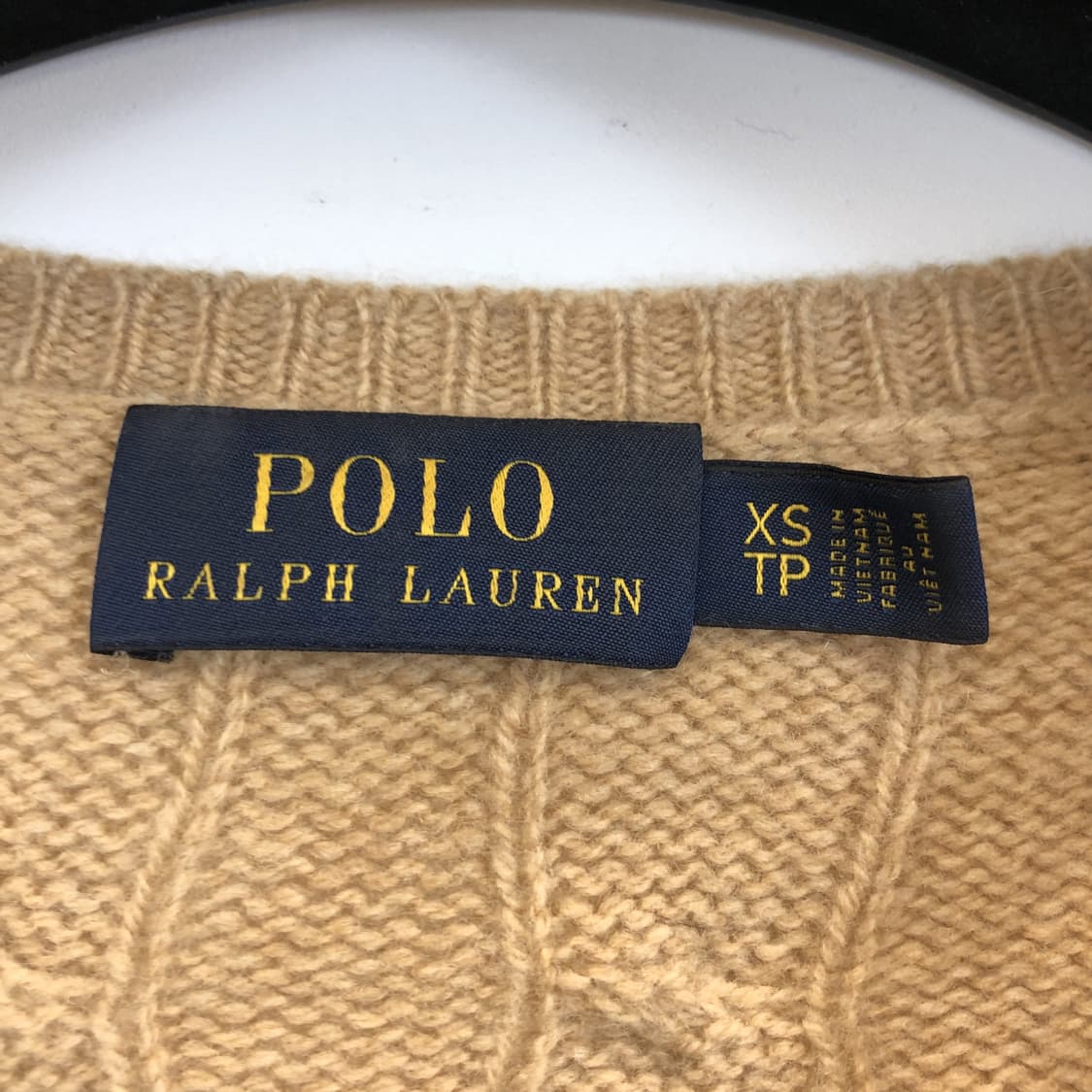 폴로 랄프로렌 메리노울 캐시미어 상위라인 케이블니트 XS  상품이미지5