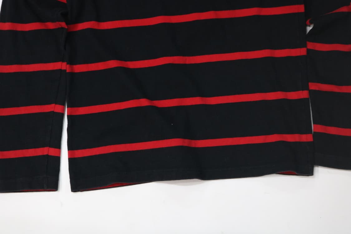 아네스베 옴므 빈티지 레드 스트라이프 블랙 롱슬리브 (0) 상품이미지4