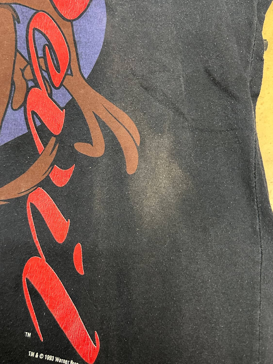 1993‘ 타즈매니안 카툰 티셔츠 XL 상품이미지8