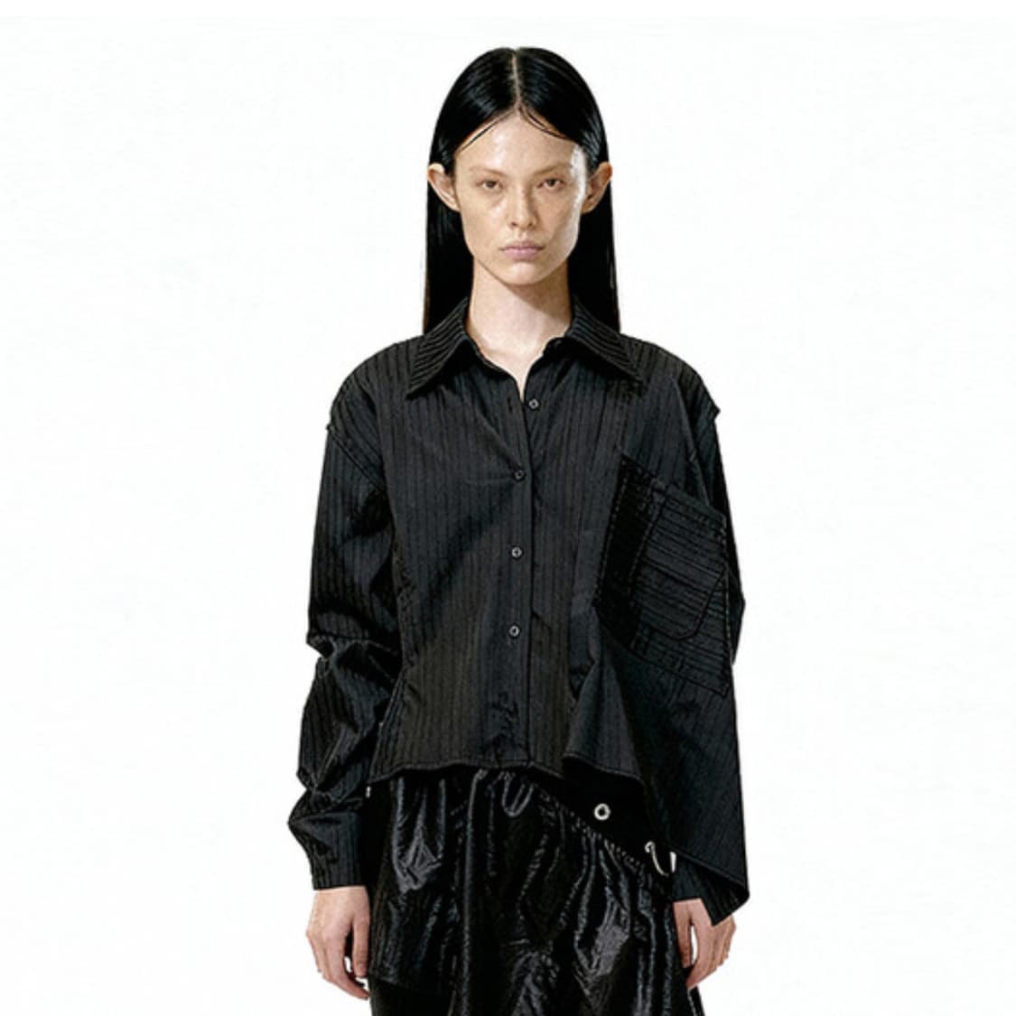 아드베스(ARTS DE BASE) 드레이핑 셔츠 프리사이즈 새상품 상품이미지3