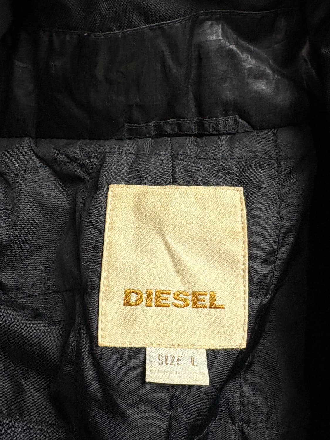 00s 디젤 해체주의 투웨이 하이넥 패치로고 야상 2765 상품이미지4