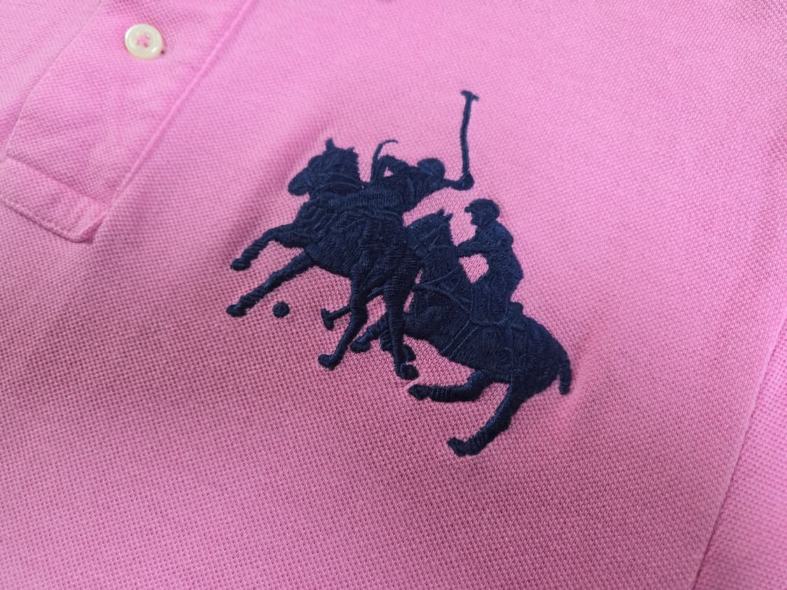 폴로 랄프로렌 빅포니 더블홀스 핑크 카라 반팔티 상품이미지4