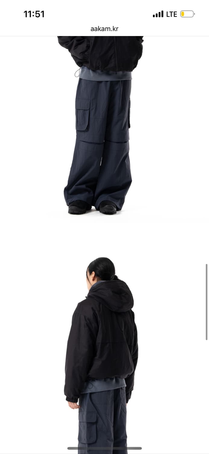 아캄 Aakam Paneled Puffer Jacket (Black) 2 상품이미지5