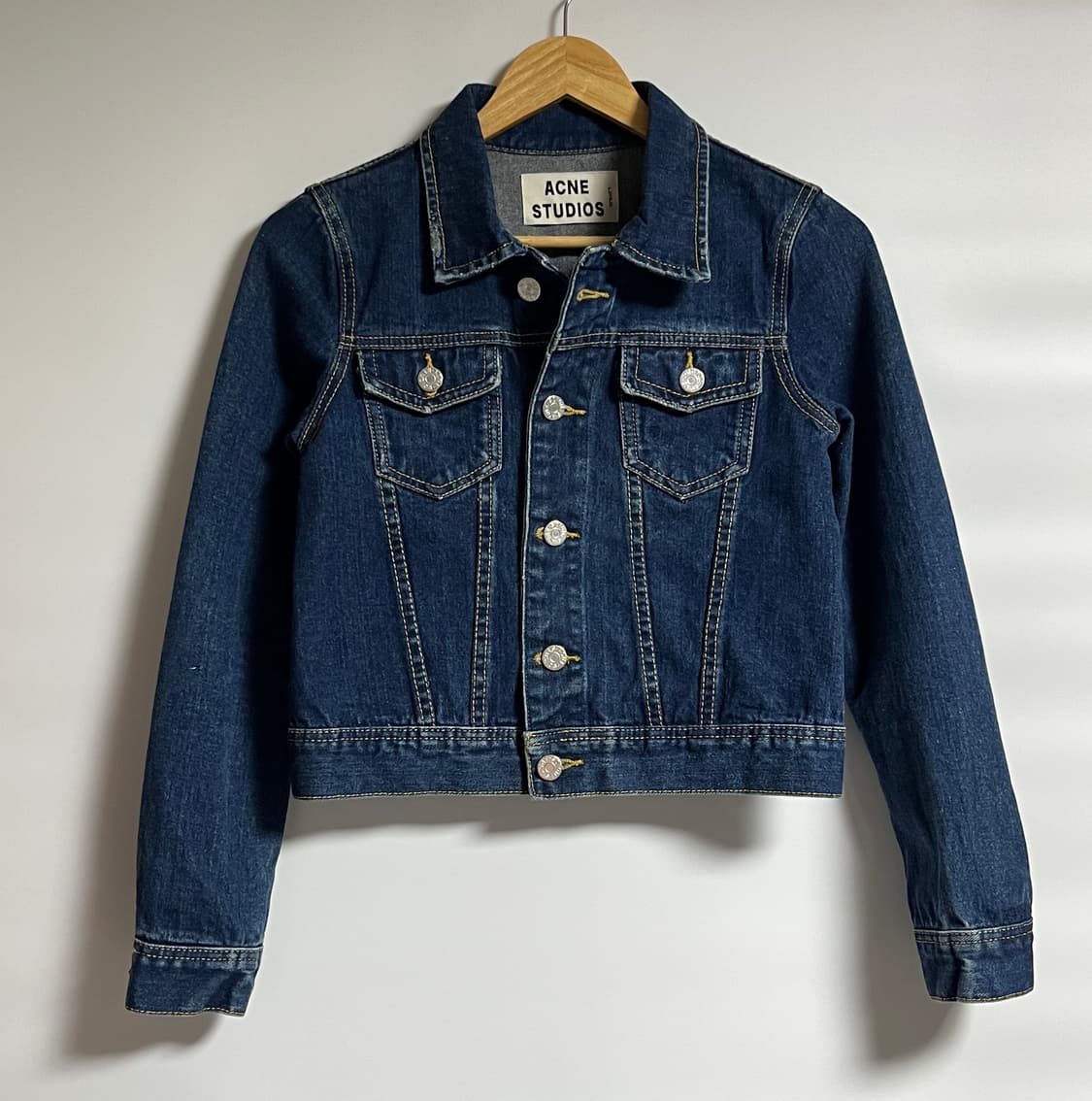 아크네스튜디오 크롭 중청 데님 청자켓 S 상품이미지1