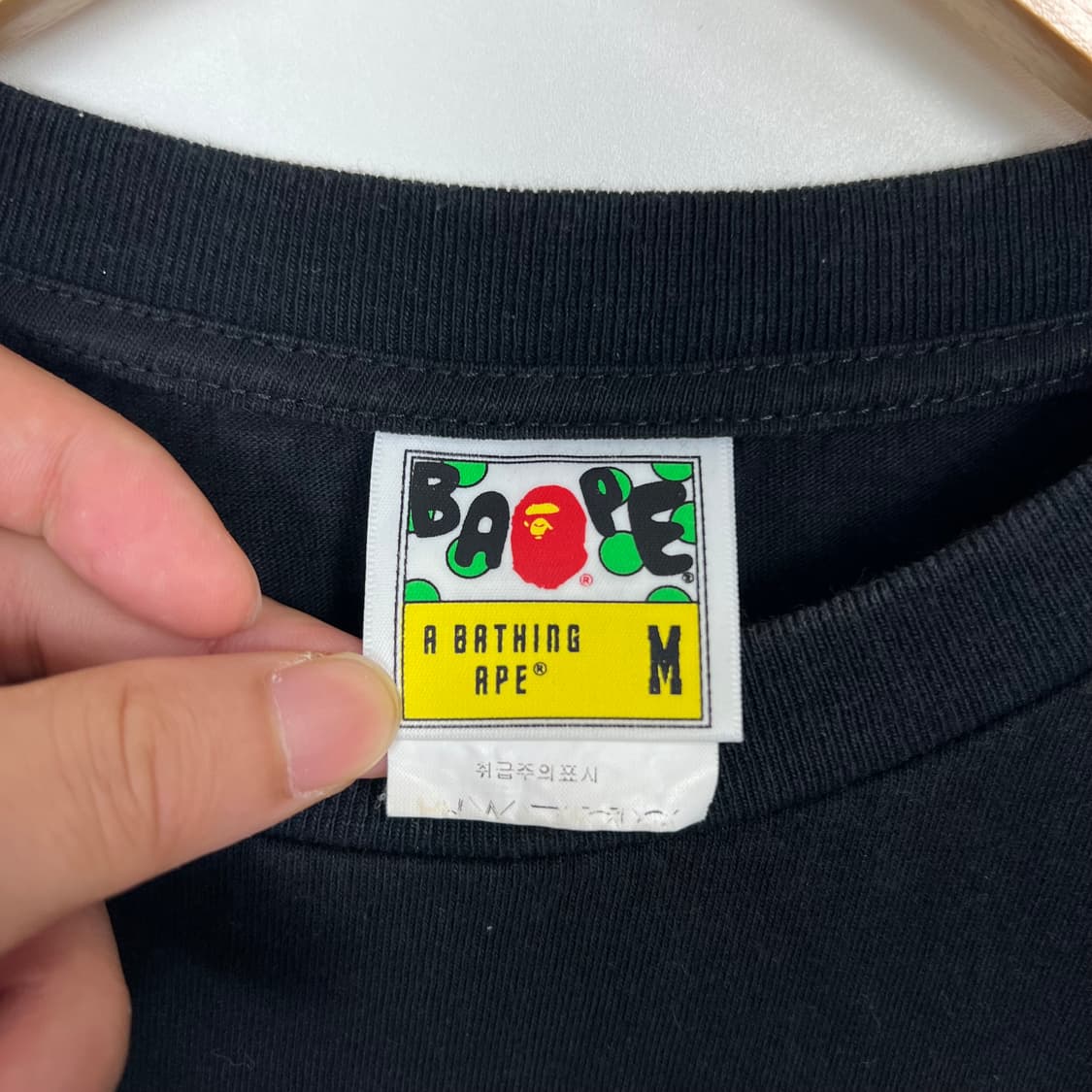 BAPE 베이프 투게더 스트롱 블랙 반팔티 상품이미지5