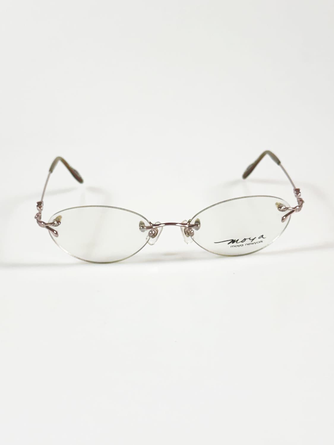 MOYA NEW YORK 오벌 무테 프레임 빈티지 안경 상품이미지1