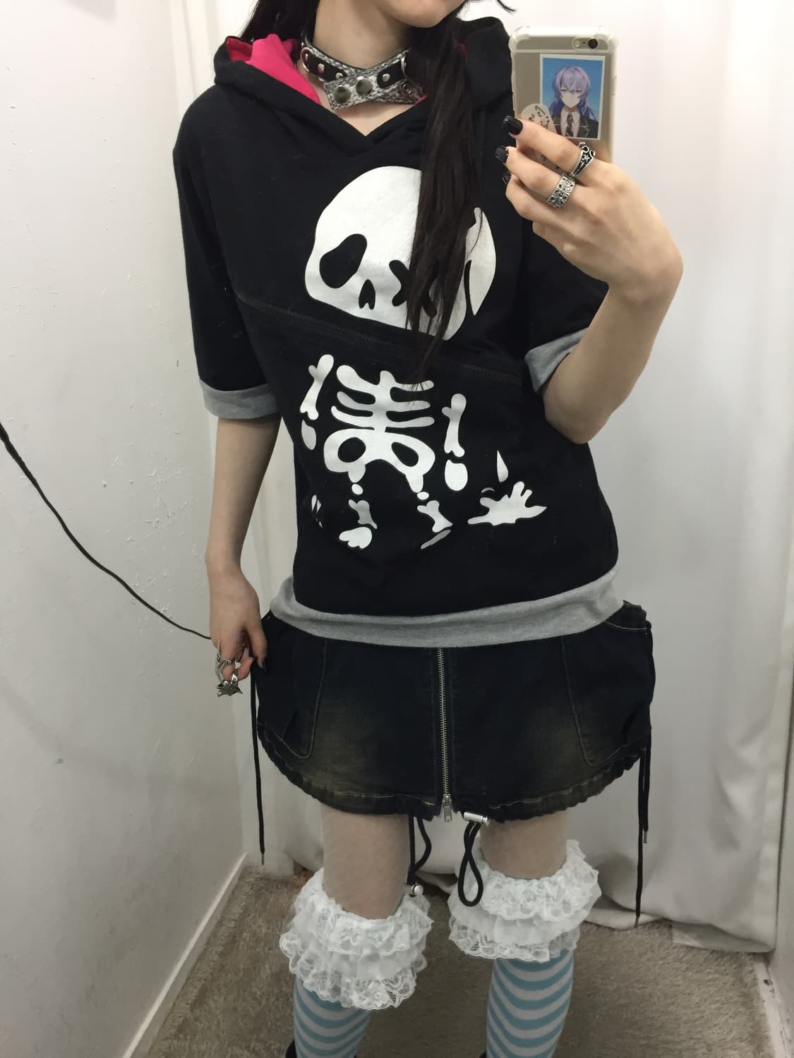 아카 해골 코디 🖤 상품이미지3