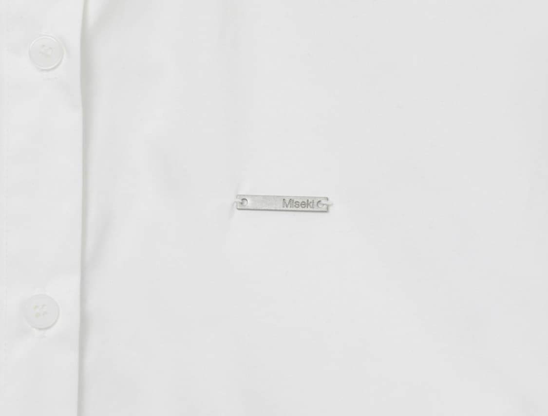 미세키서울 베이직 코튼 셔츠 화이트 상품이미지3