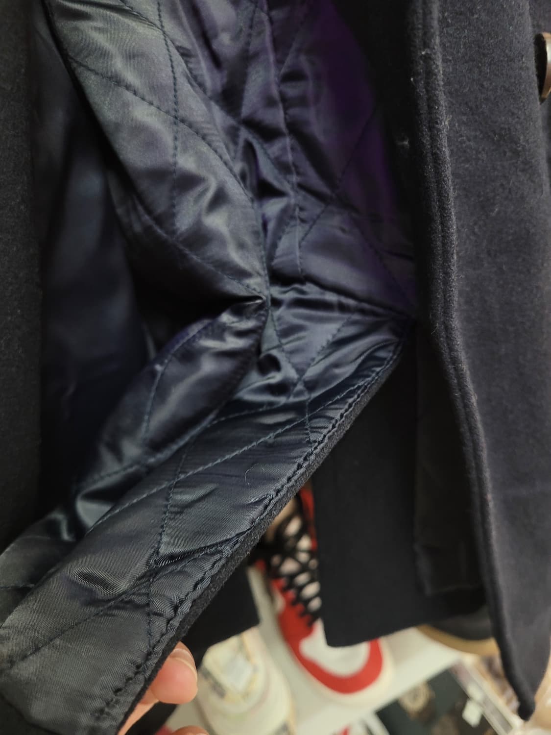 코데즈컴바인 진네이비 더블 코트 상품이미지6