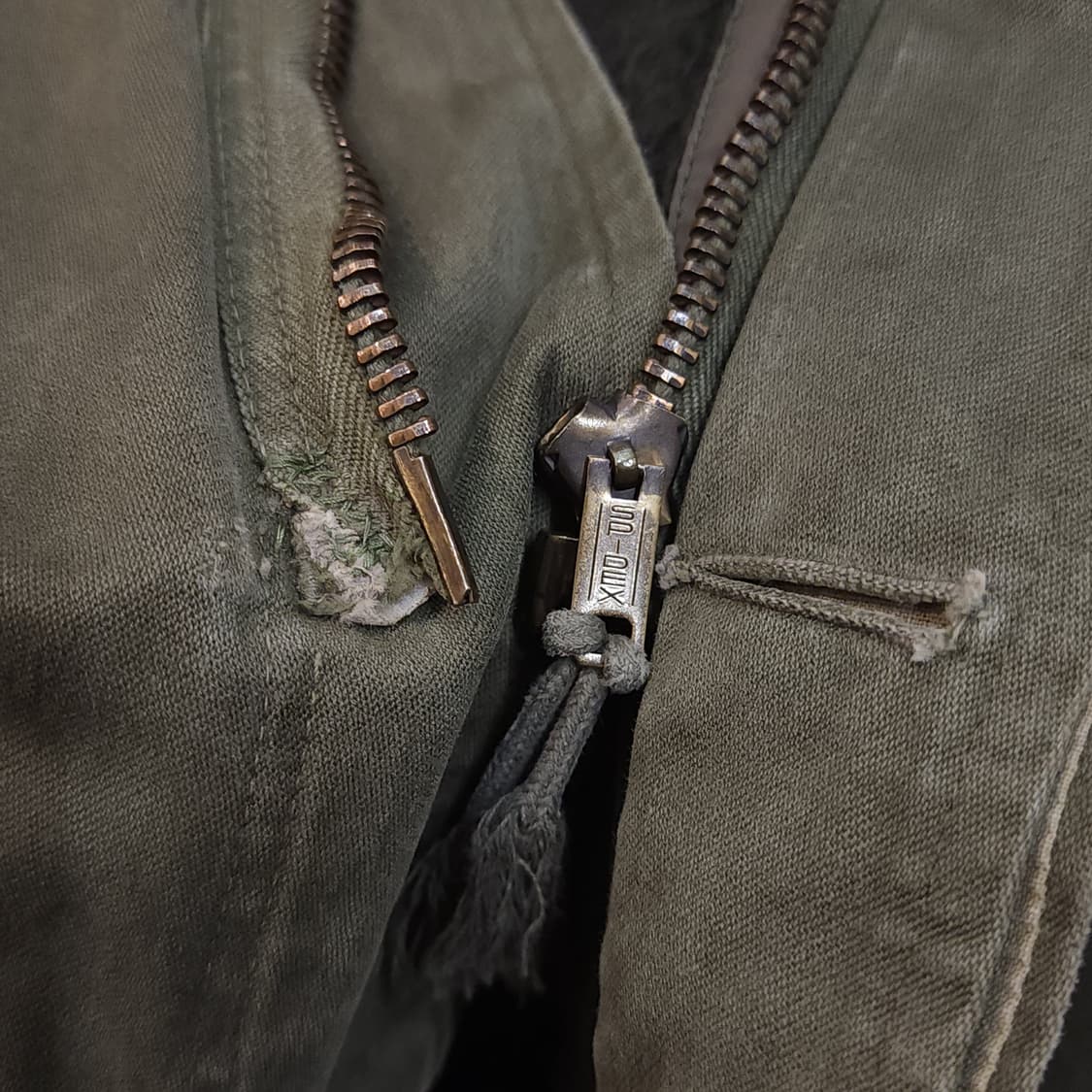 빈티지 프랑스군 m64 밀리터리 모즈파카 올리브 그린 페이딩 92C 상품이미지10