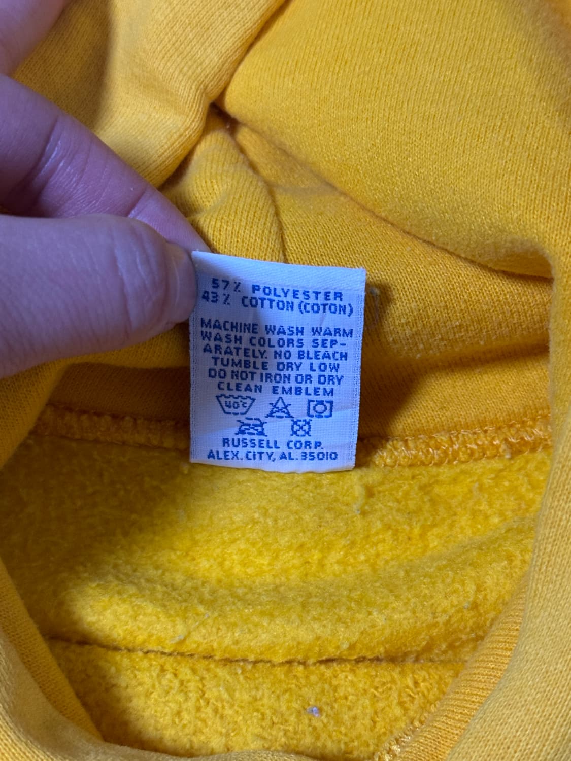 90s usa 러셀 블랭크 후드티 상품이미지6