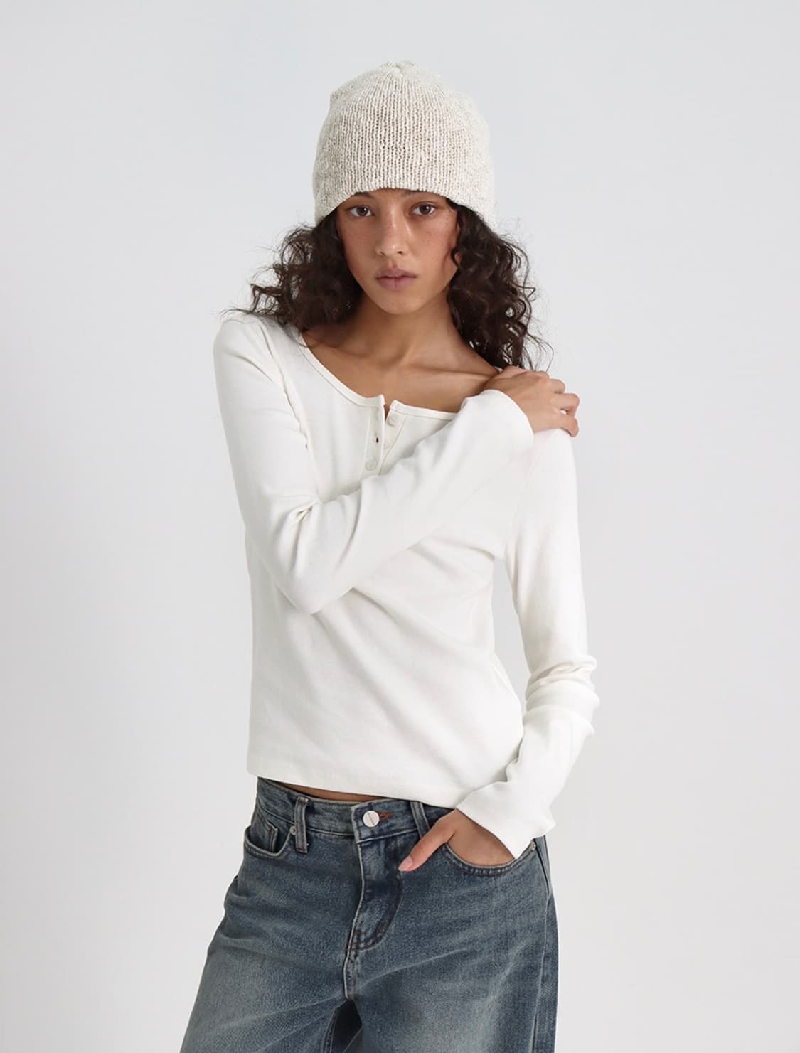 스탠다드 헨리넥 긴팔 상품이미지1