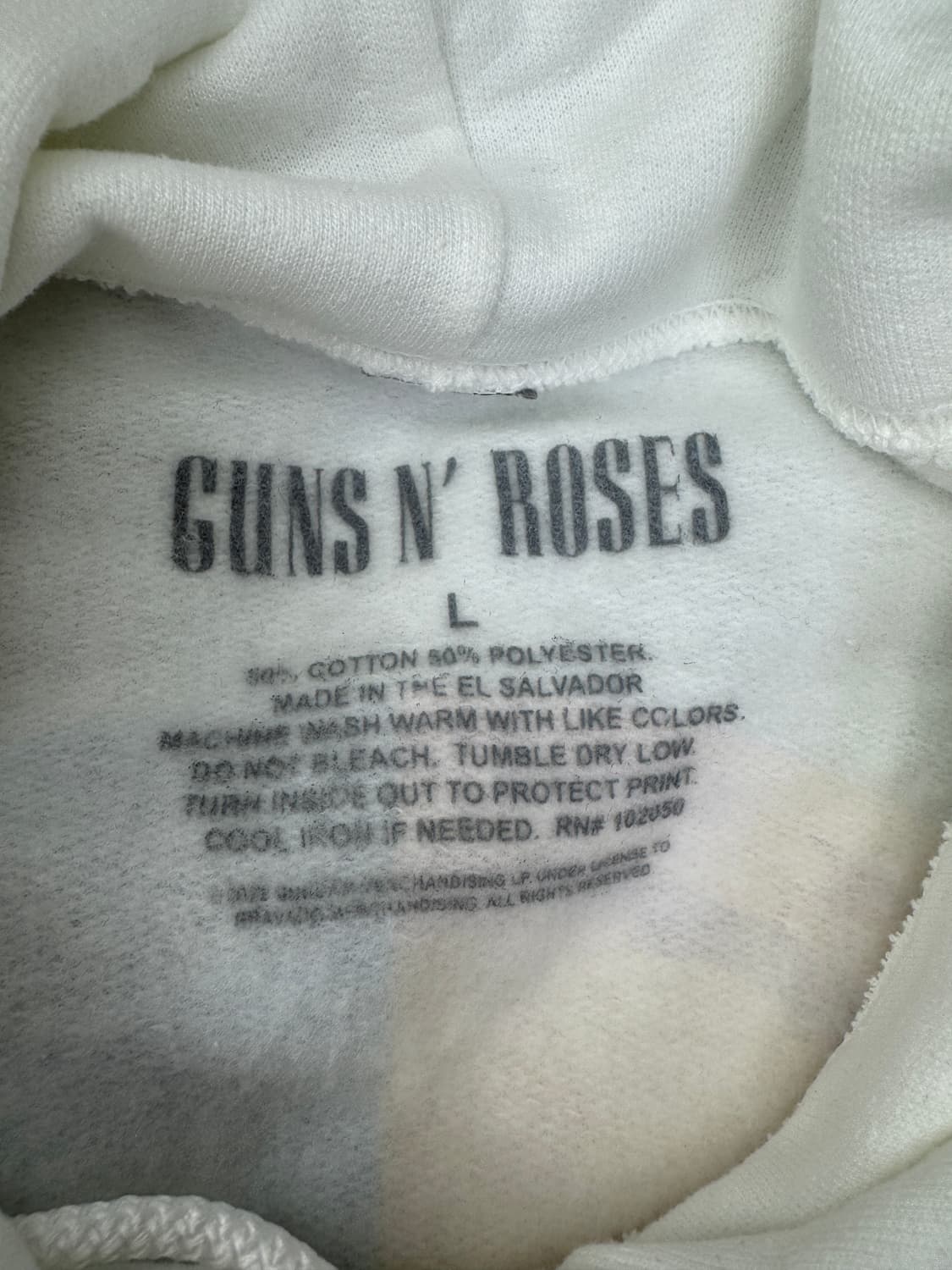 건즈앤로지스 GUNS N ROSES 오피셜 밴드 후드티 후디 L 상품이미지4