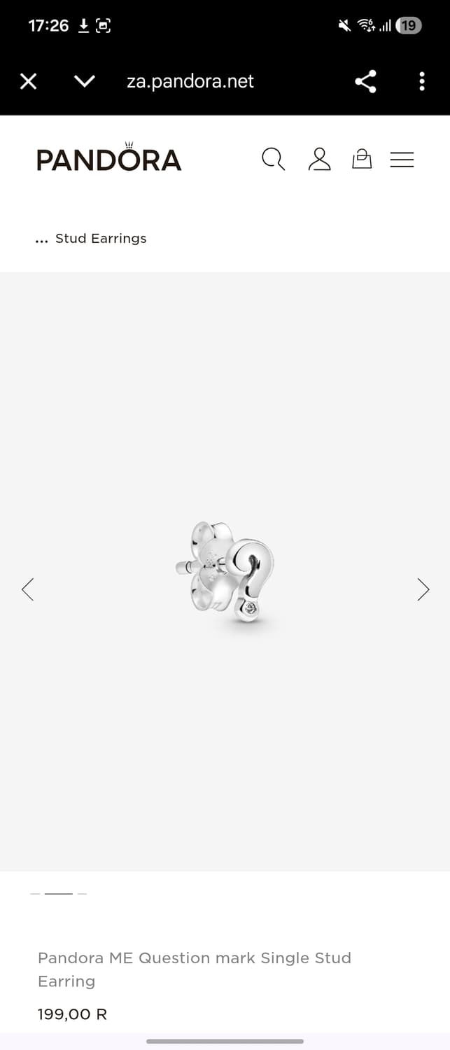 판도라 한정판 물음표 귀걸이 상품이미지6