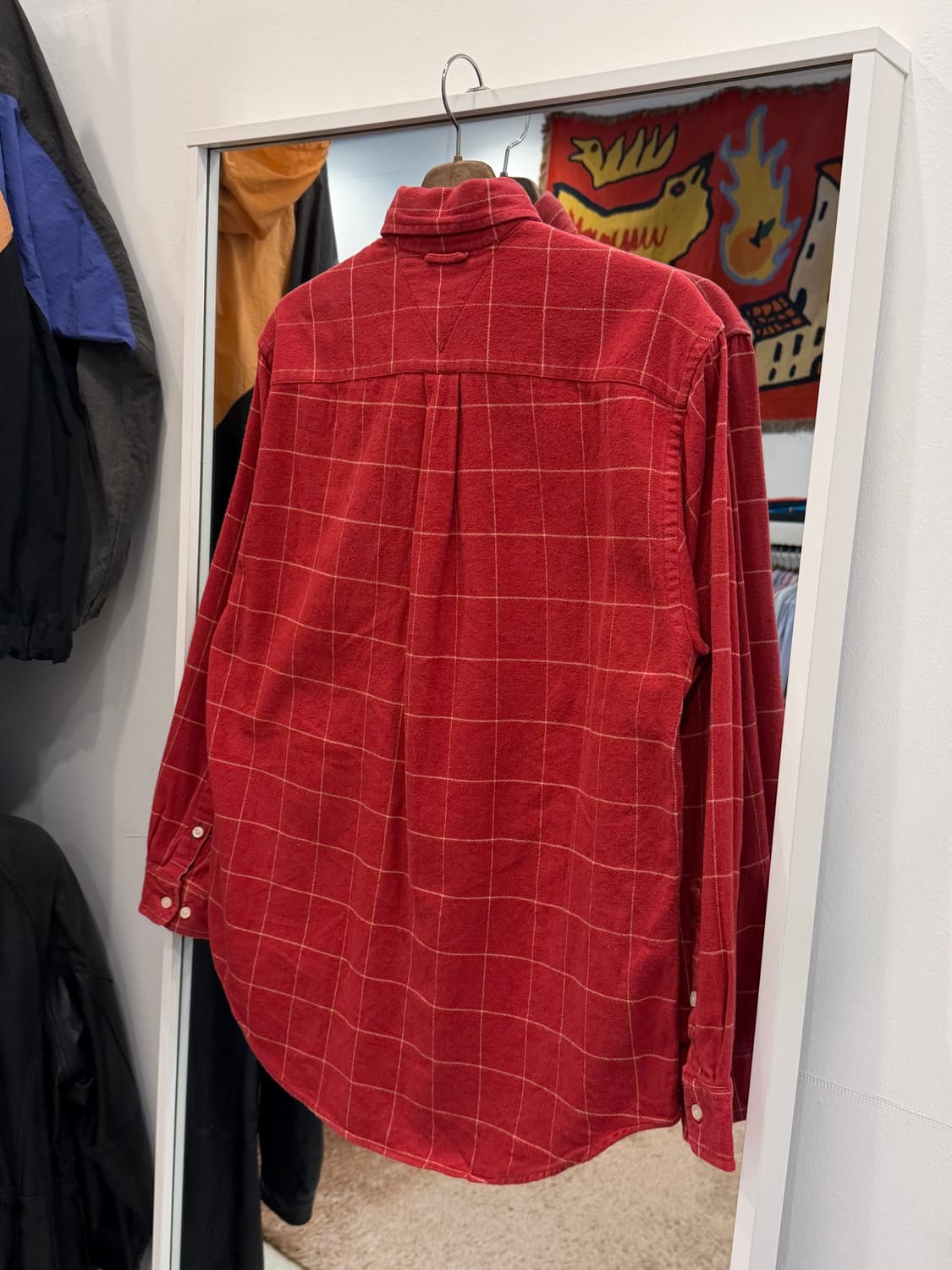 90s Tommy Hilfiger 타미힐피거 코튼 플란넬 체크 셔츠 상품이미지5