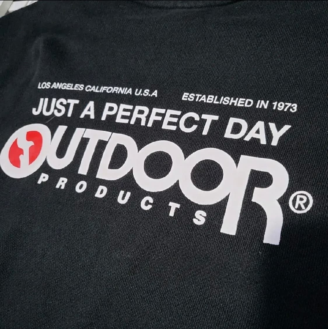 57 ) 미국수입 OUTDOOR 맨투맨 L 블랙 7만구입 최상급 상품이미지7