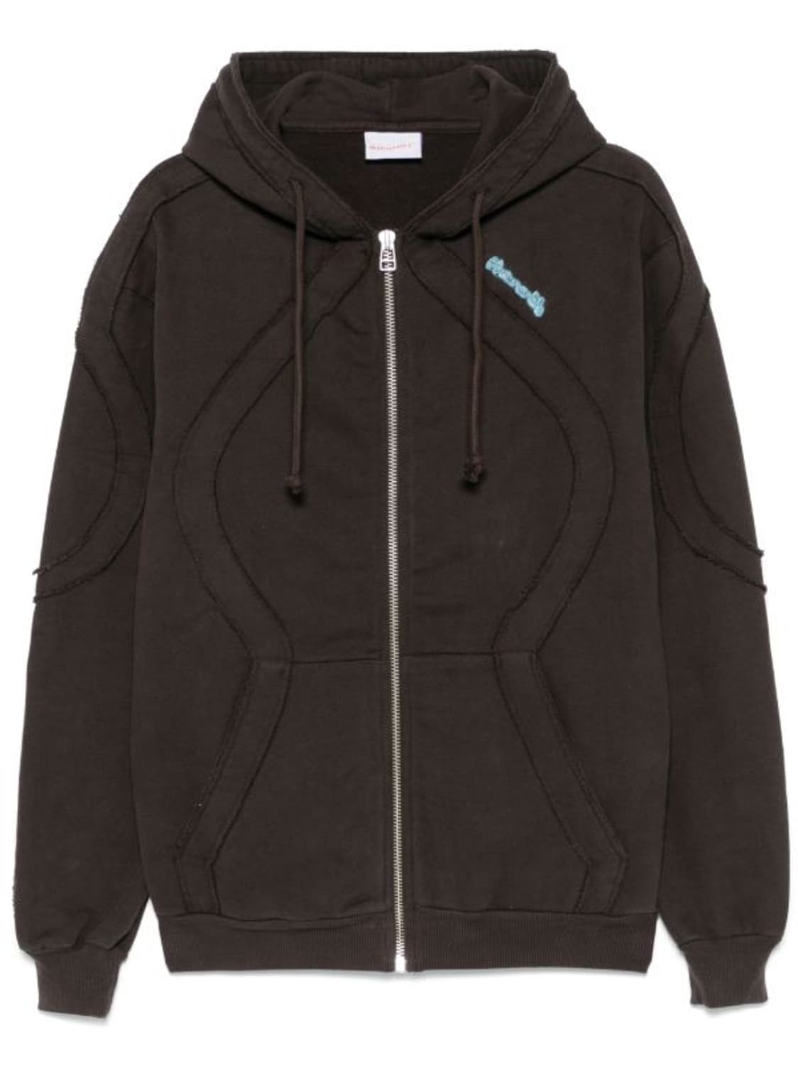 XL) Bluemarble Zipped Drawstring Hoodie 상품이미지1