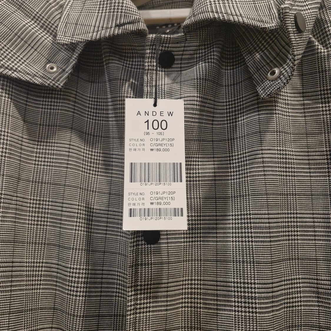 앤듀 체크 후드 사파리 코트 점퍼 XL~ 상품이미지4