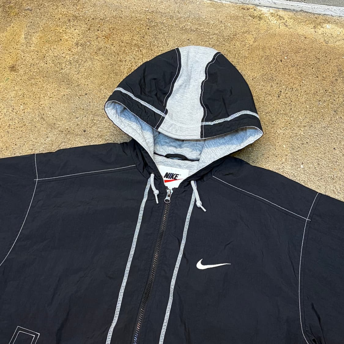 레어 90s 미국 빈티지 나이키 빅스우시 후드 패딩점퍼 상품이미지5