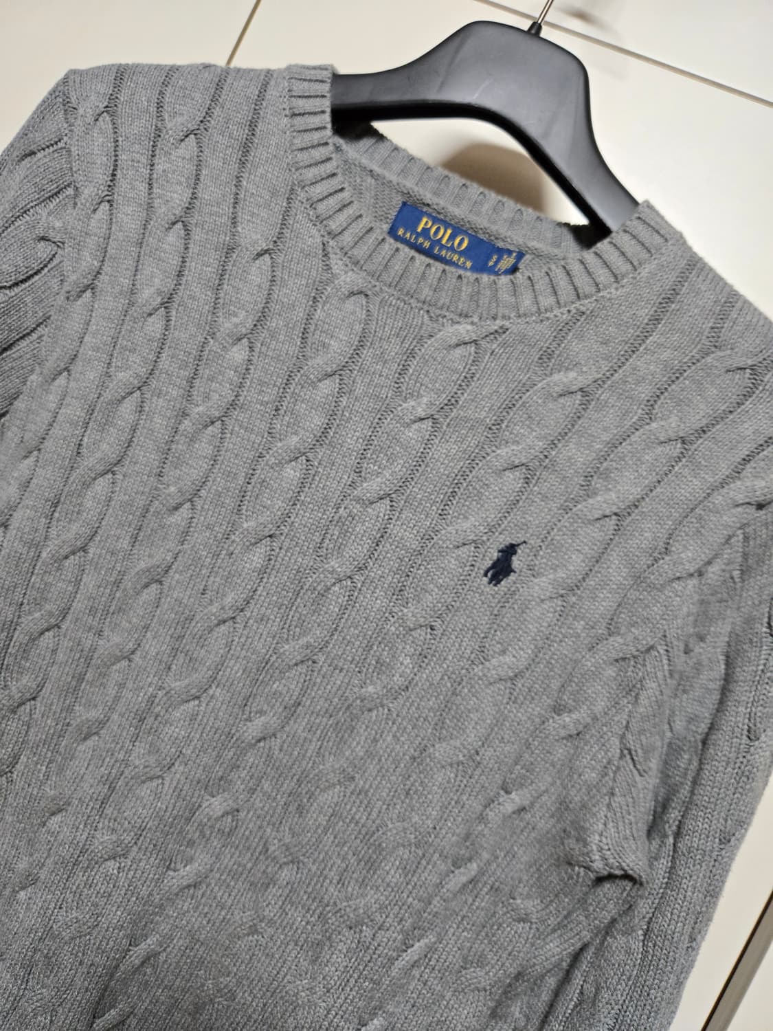 폴로 랄프로렌 정품 케이블 스웨터 꽈배기 니트 상품이미지1