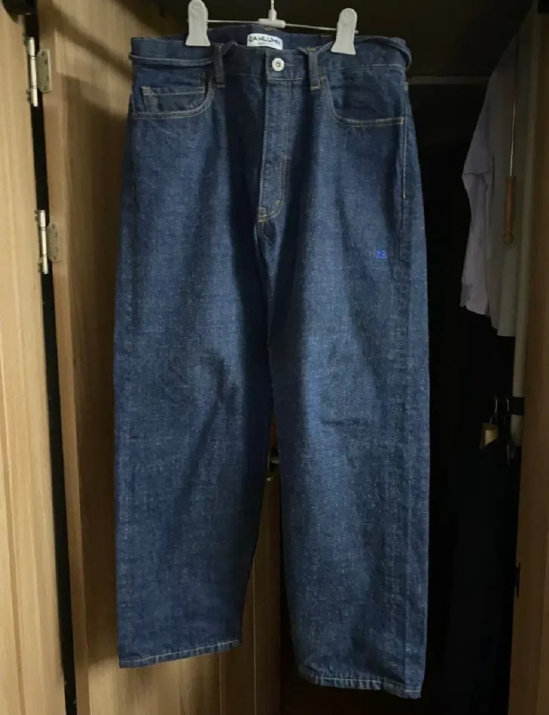 cahlumn 셀비지 배기 데님팬츠 m 상품이미지2