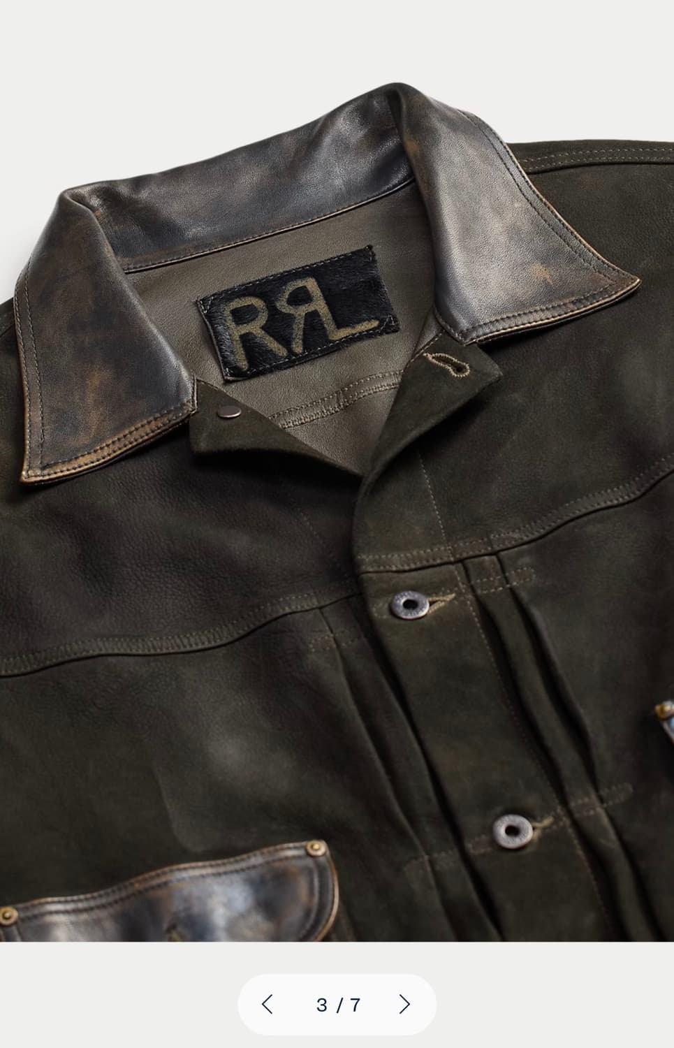 RRL 레더 트림 스웨이드 자켓 상품이미지3