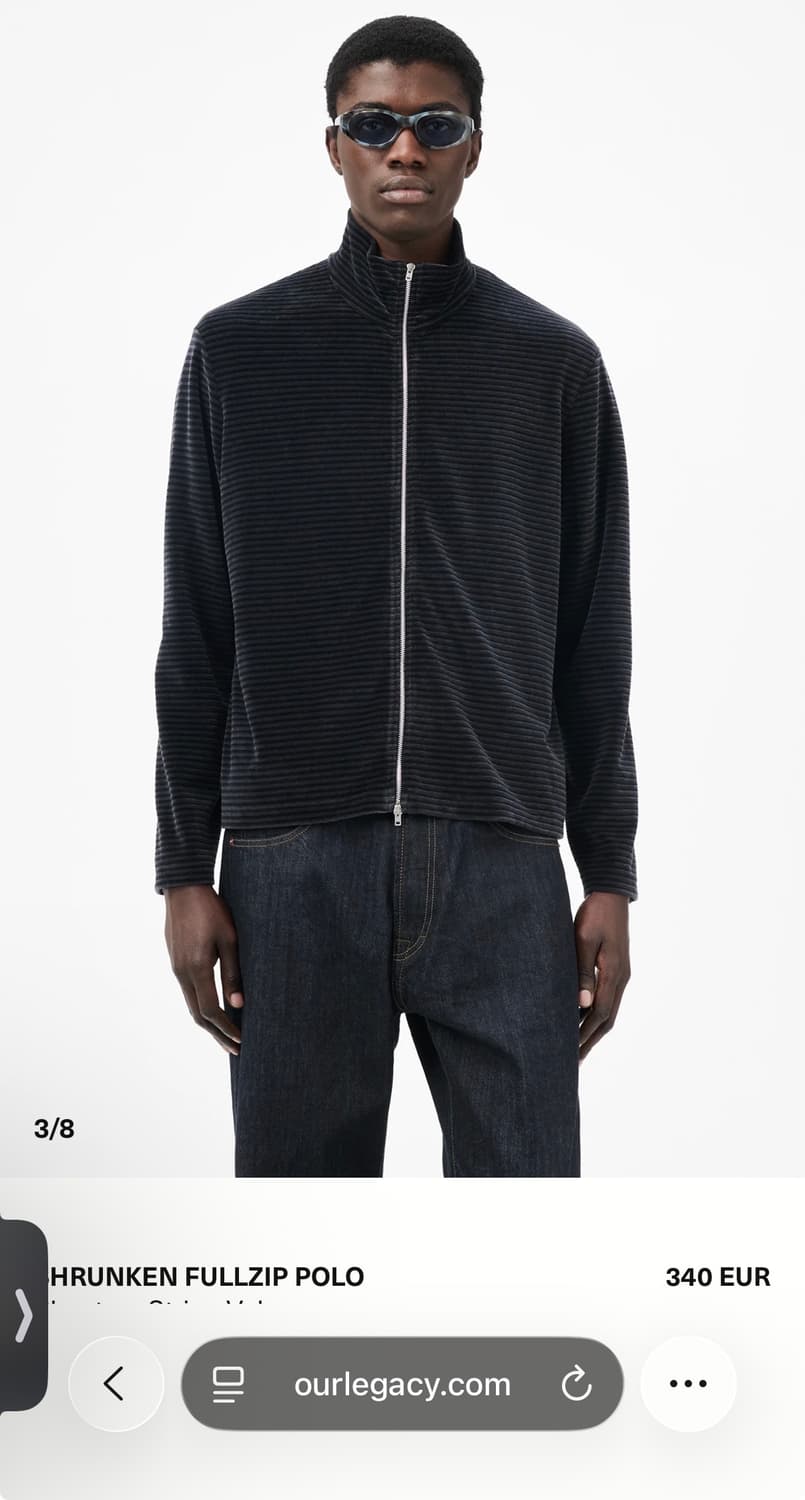 아워레가시 SHRUNKEN FULLZIP POLO 상품이미지1