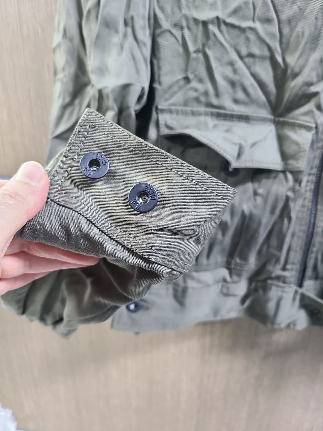 디젤 카키색 크롭 야상 자켓 XS 상품이미지5