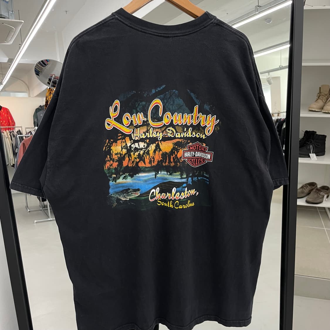 할리데이비슨 00s 페이딩 빈티지 그래픽 반팔 티셔츠 상품이미지6