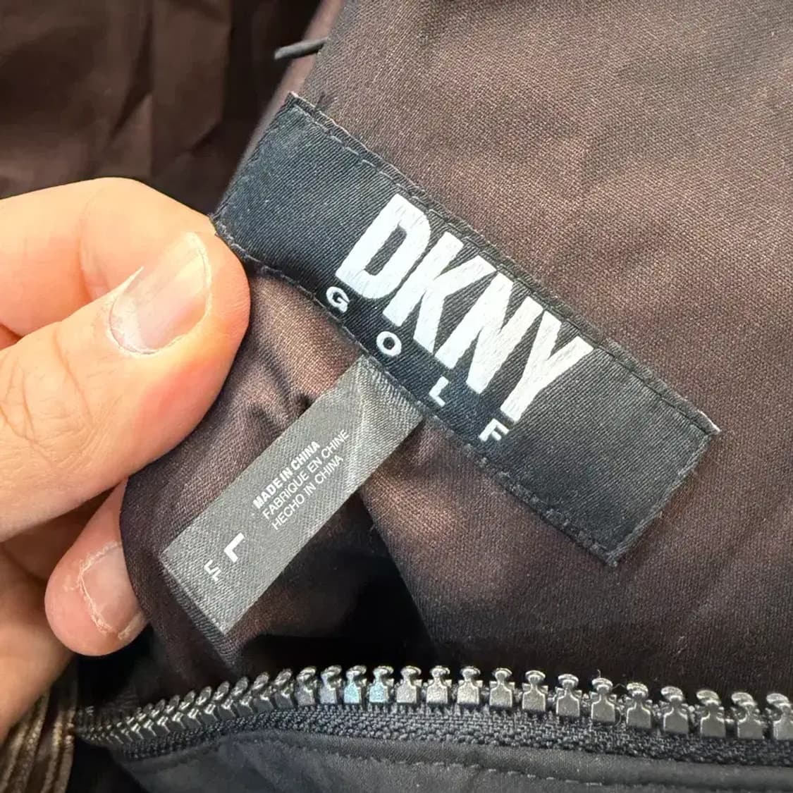DKNY 골프 블랙 코트 L 상품이미지4