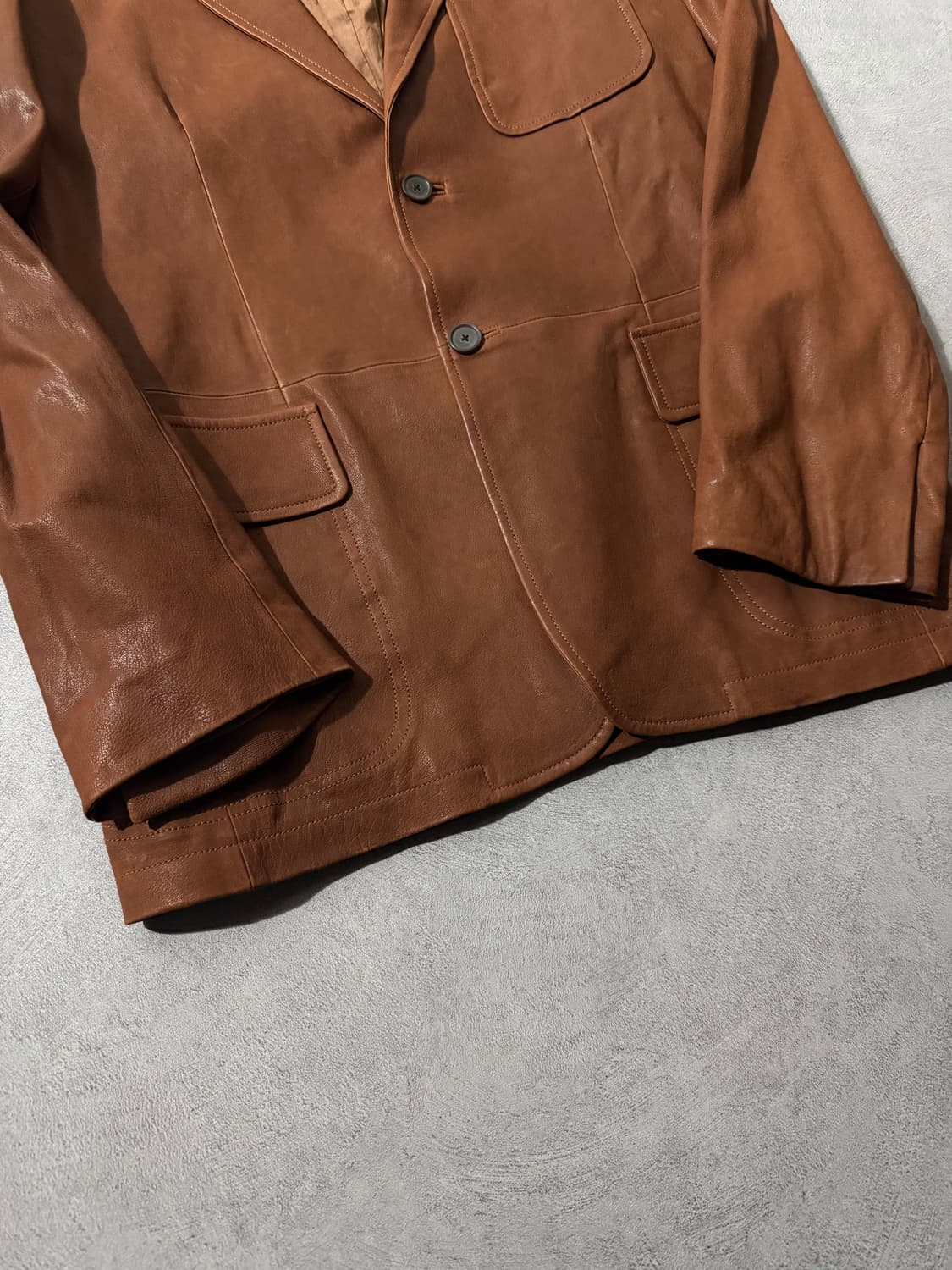 00‘S 질샌더 테일러 레더자켓  상품이미지5