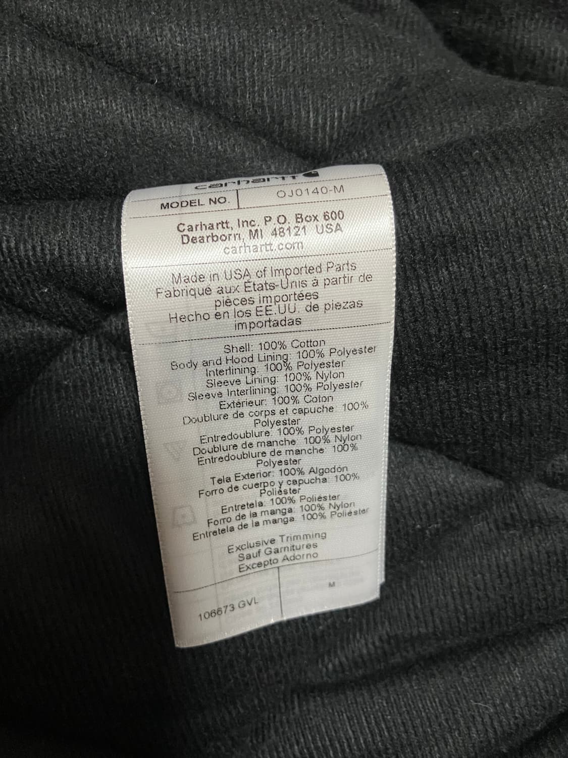 칼하트 액티브 자켓 J140 M 상품이미지9