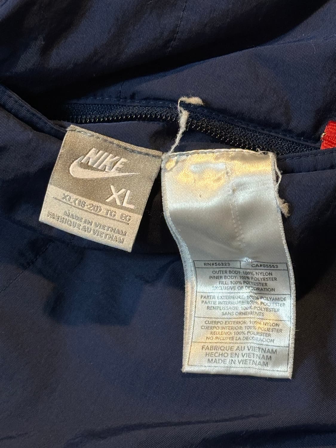 00's 나이키 올드스쿨 스우시 리버시블 배색 점퍼 자켓 상품이미지9