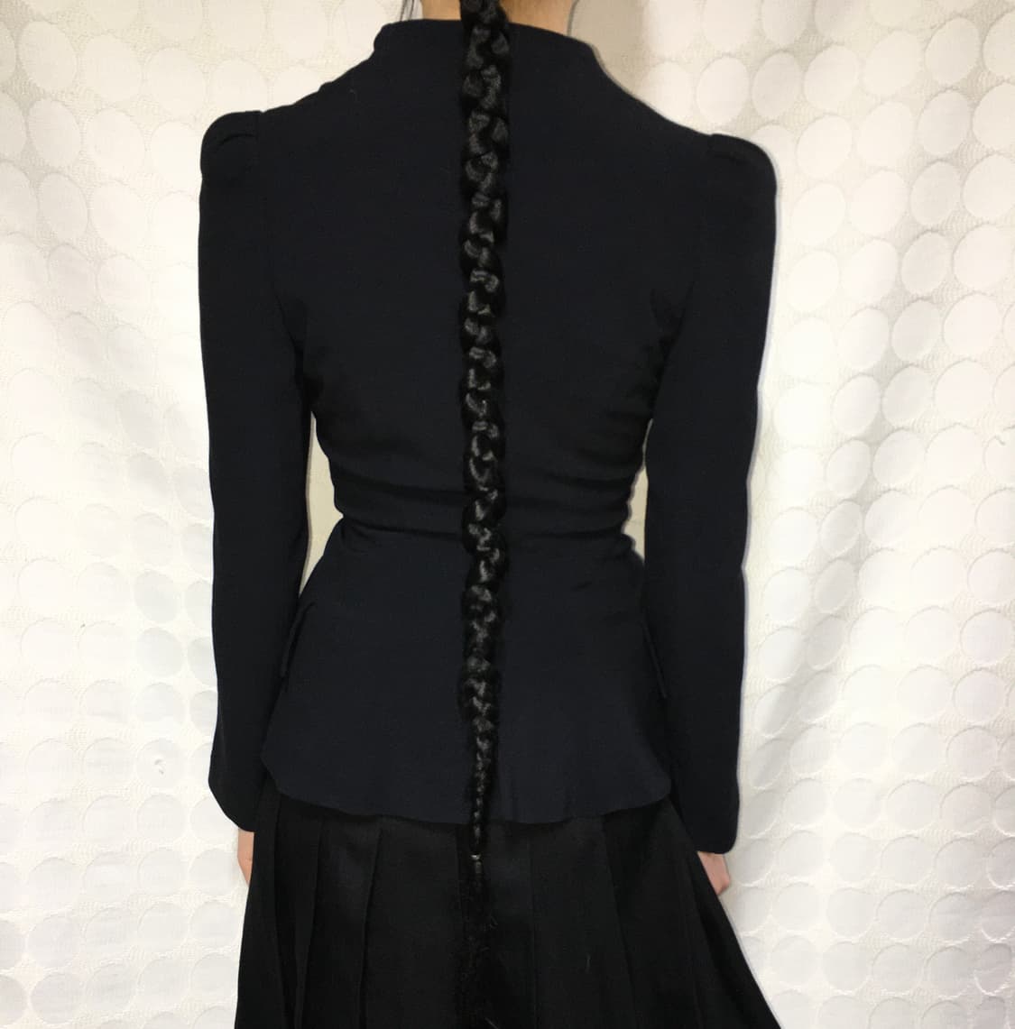 비비안 웨스트우드 블랙 언밸런스 칼라 재킷 상품이미지3