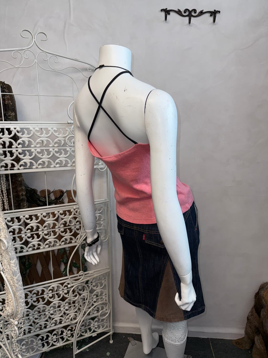 Baby pink button two ways sleeveless 상품이미지8