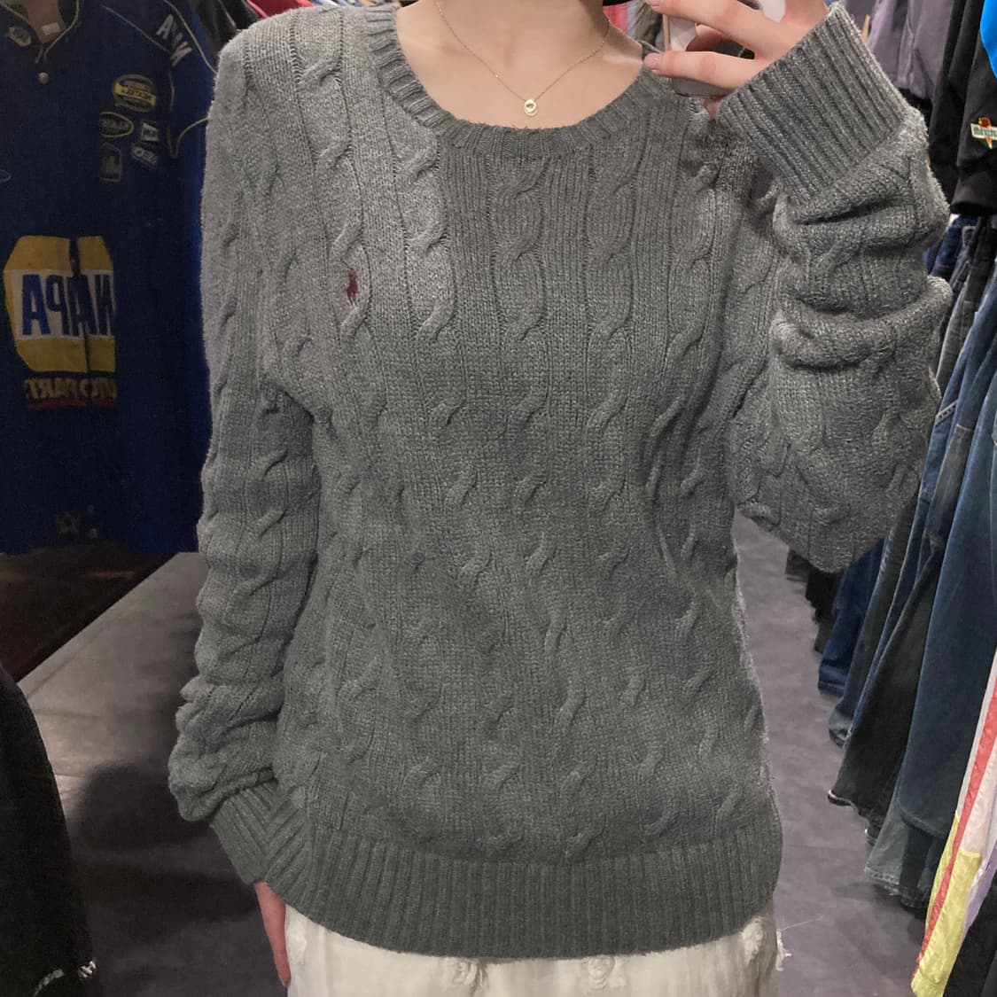 [IM] 폴로 랄프로렌 케이블 니트 그레이 상품이미지6