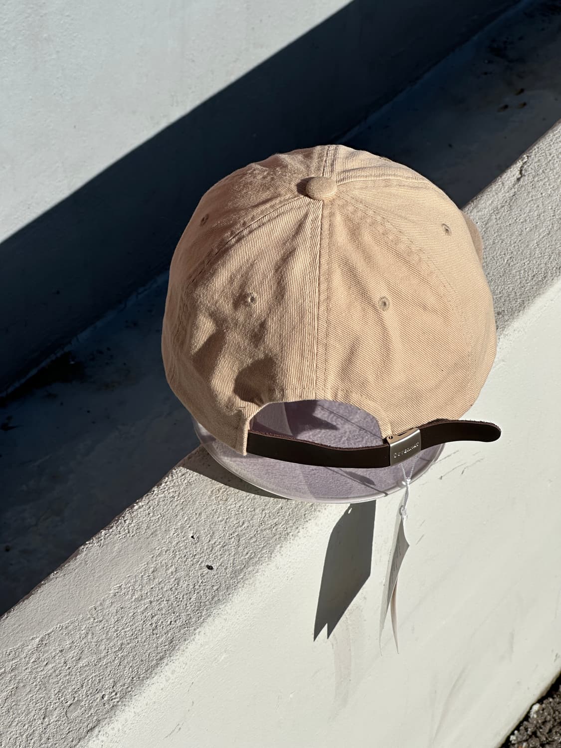 (새상품) [F] 커버낫 로고 베이지 볼캡 모자 상품이미지4