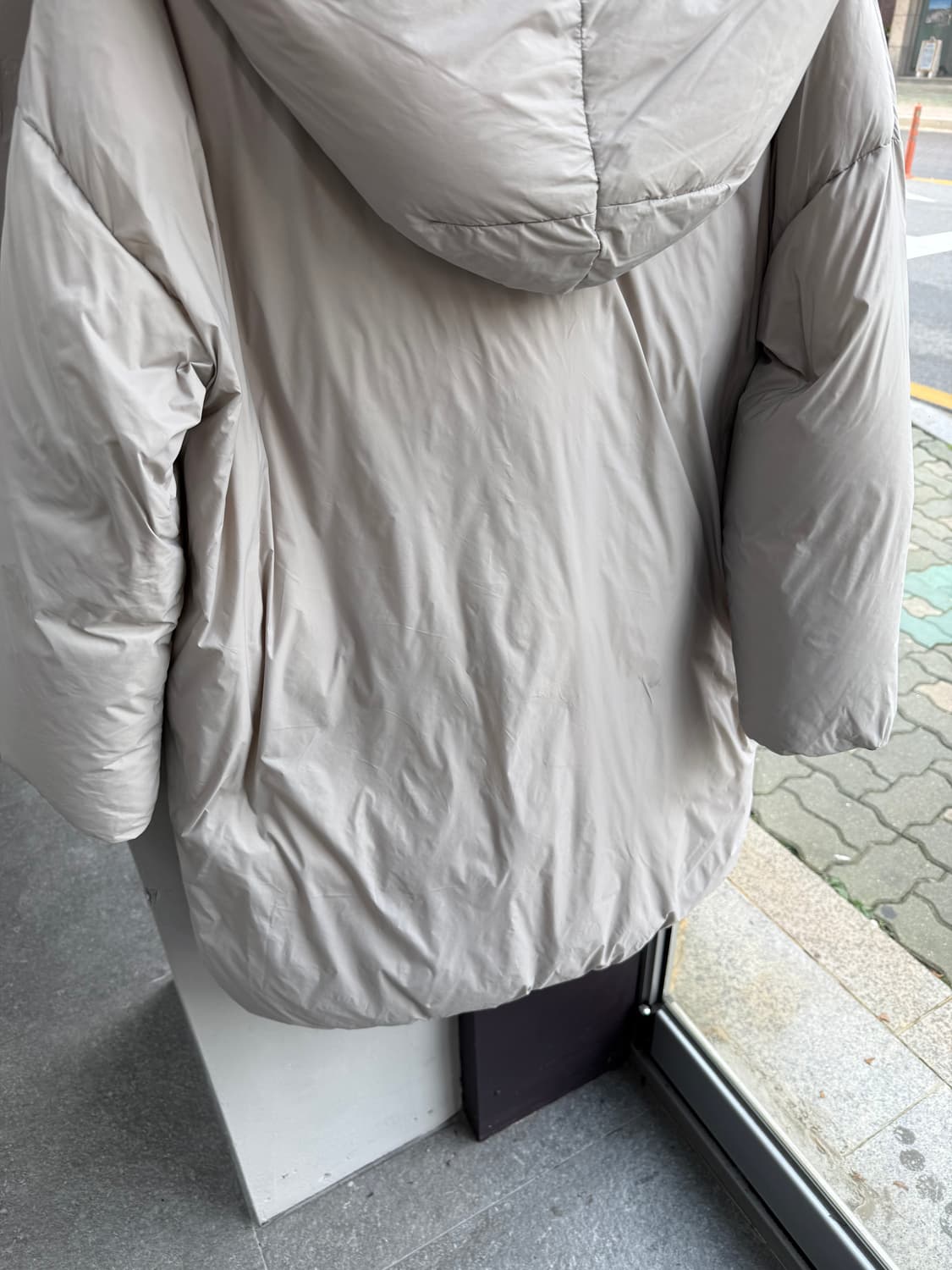 55~66/ 이브살로몬 램스울 퍼 다운 패딩 상품이미지10