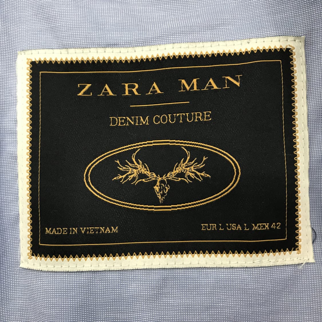 자라 가먼트다잉 블루종자켓 [L] 상품이미지4