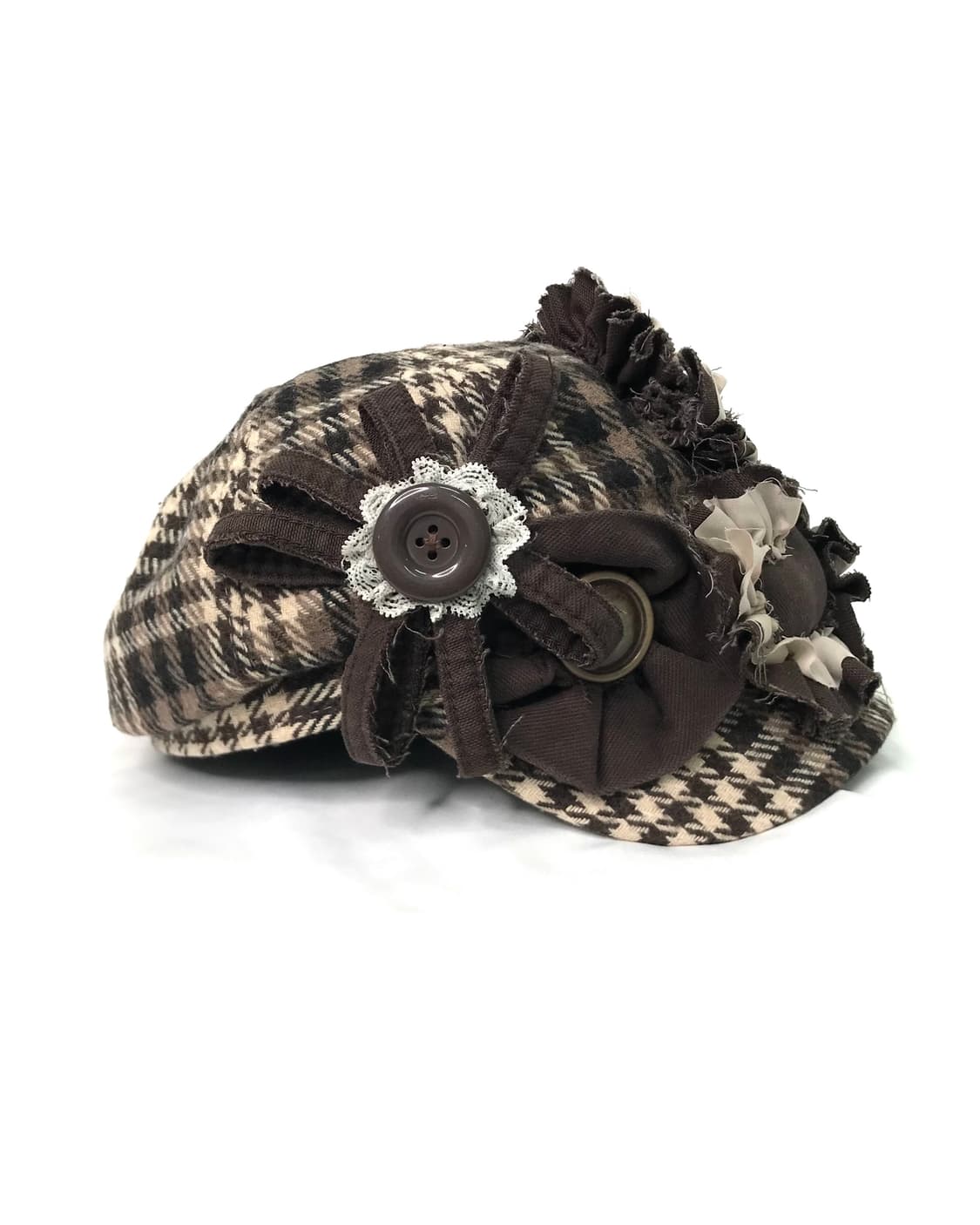 Music-note🎵newsboy cap (brown) 상품이미지2