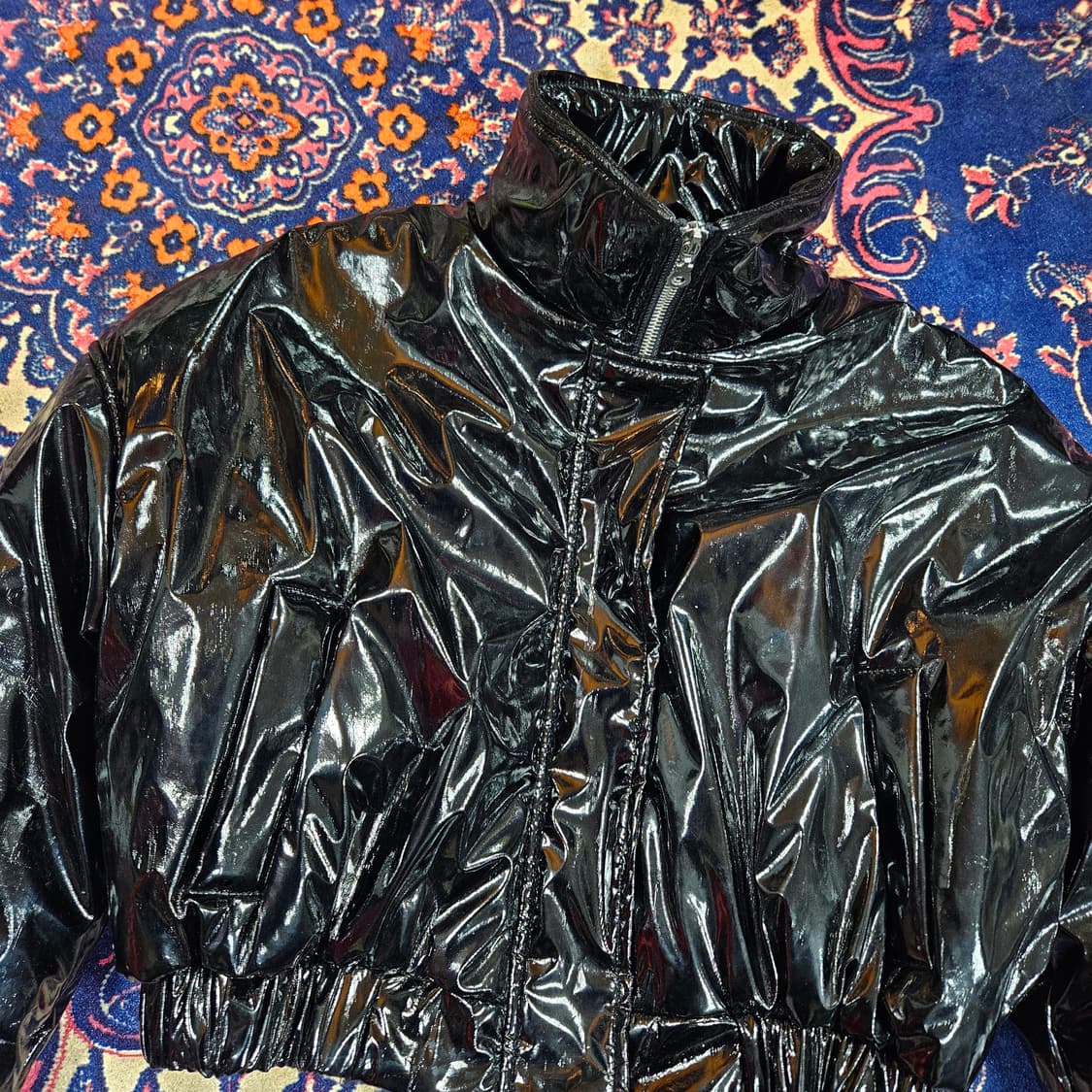 OUR WAVE 유광 투웨이 크롭 패딩 Free size 상품이미지2